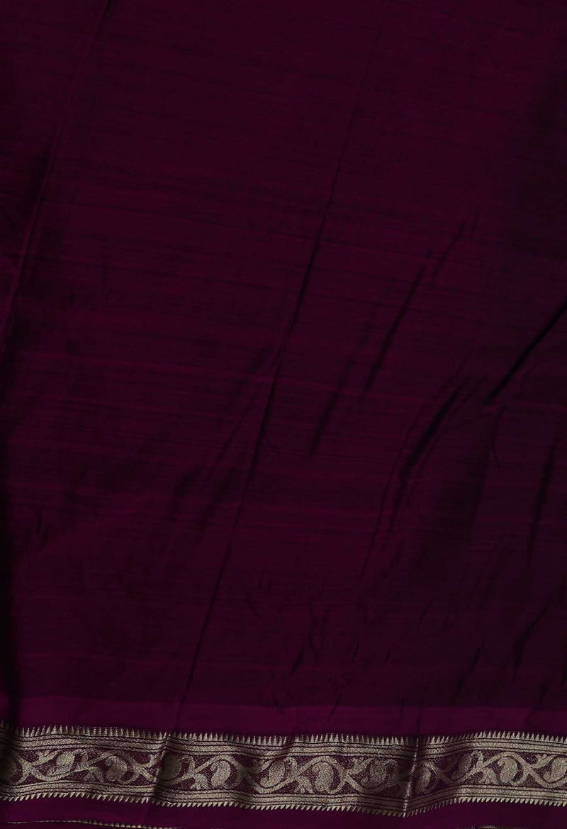 Black-Pink Pure Handloom South  Sico Saree