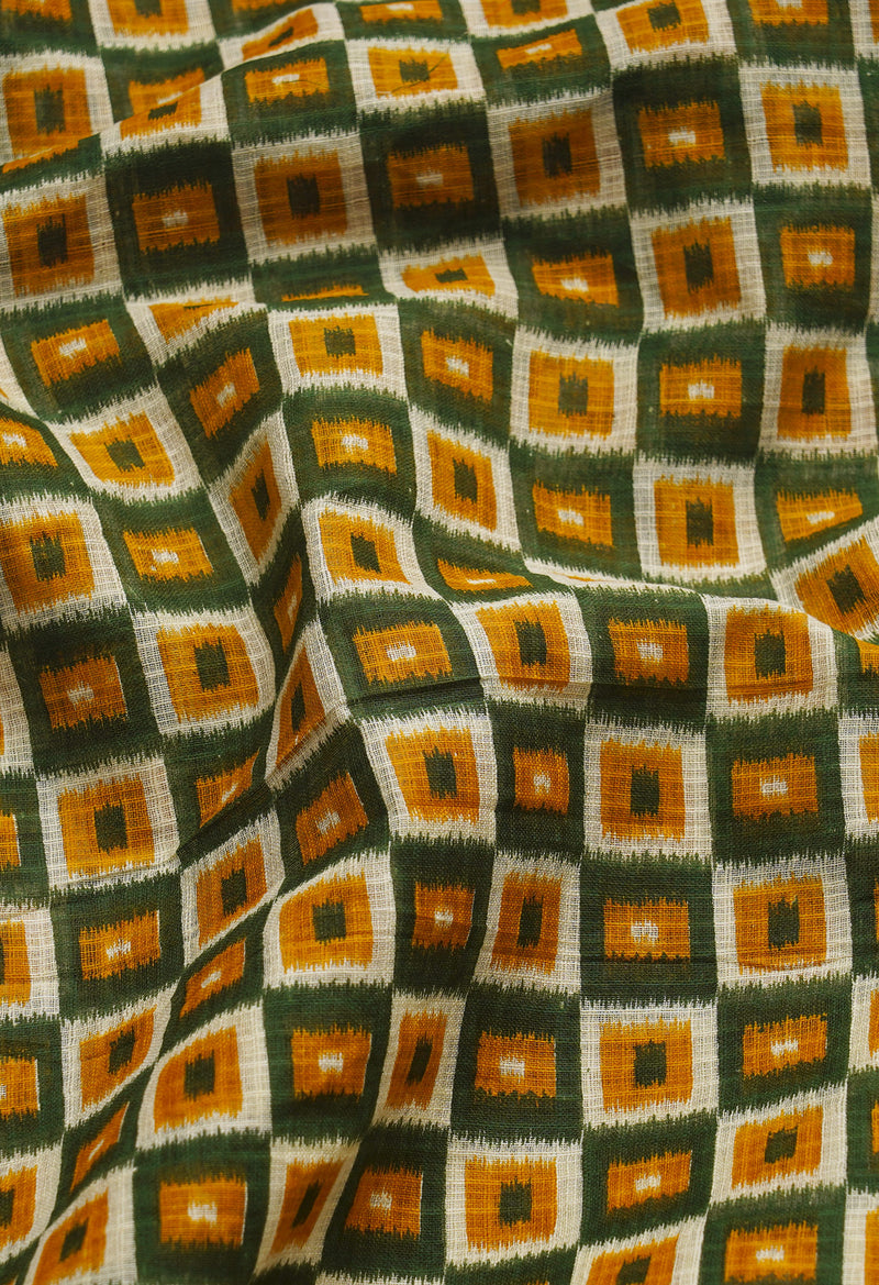 Multi Pure  Block Printed Cotton Saree-UNM64940