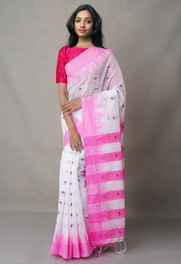 Multi  Bengal Linen Saree