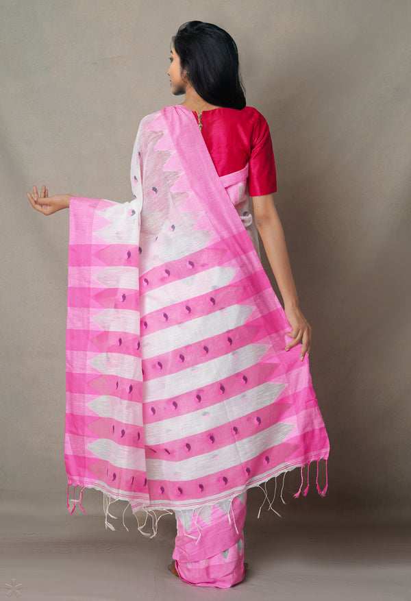 Multi  Bengal Linen Saree
