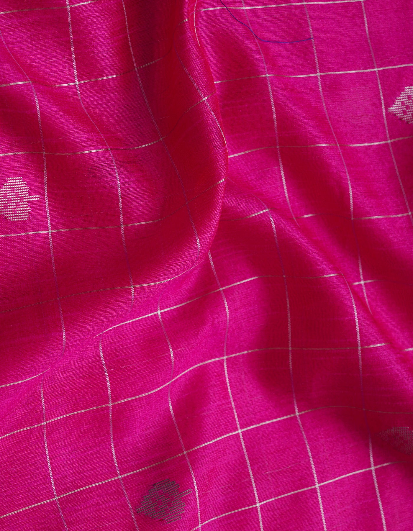 Grey-Pink  Bengal Linen Saree