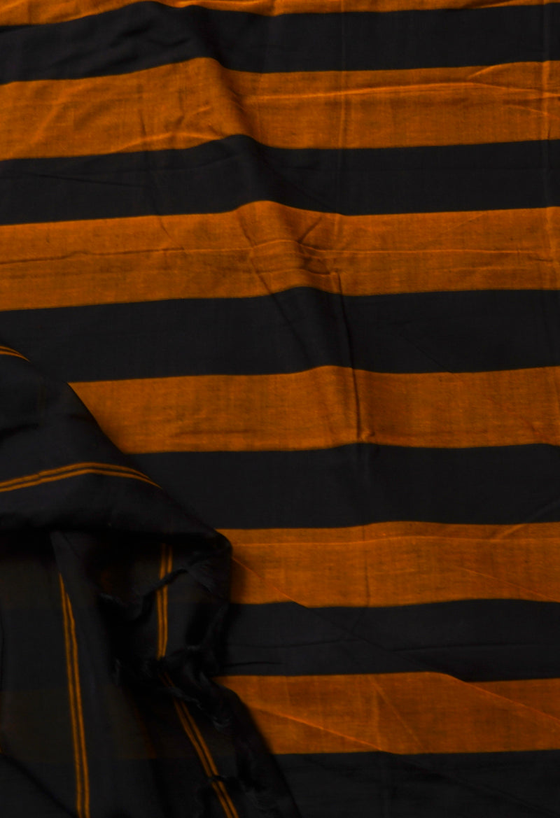 Black Pure Handloom Pavani Narayanpet Cotton Saree-UNM65109