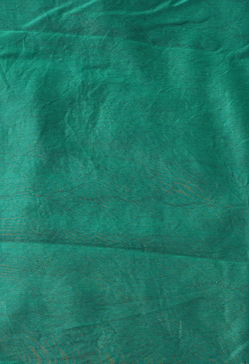 Green Pure Preet Bagru Chanderi Sico Saree-UNM65404