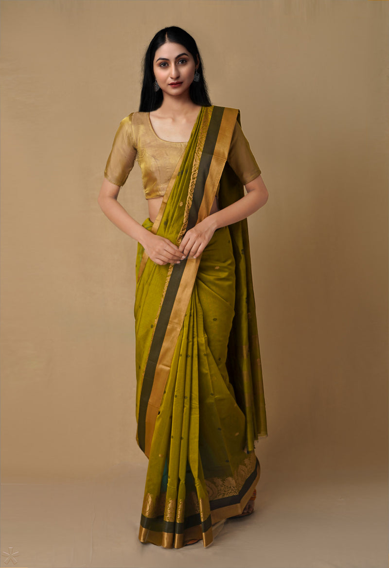 Green  Bangalore Sico Saree-UNM65507