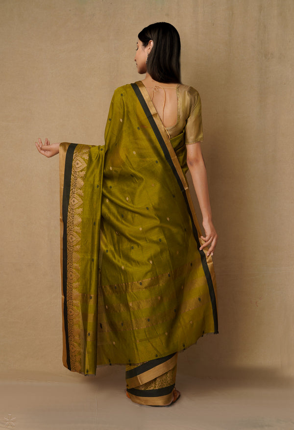 Green  Bangalore Sico Saree-UNM65507