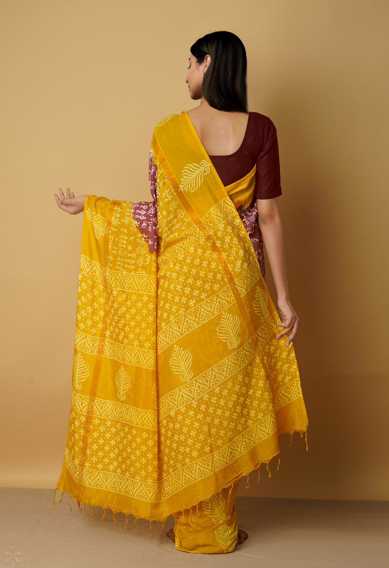 Pink-Yellow  Summer Bangalore Soft Silk Saree-UNM65557
