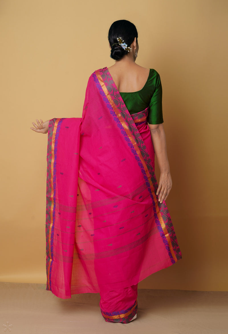 Pink Pure Pavani Venkatagiri Cotton Saree-UNM65580