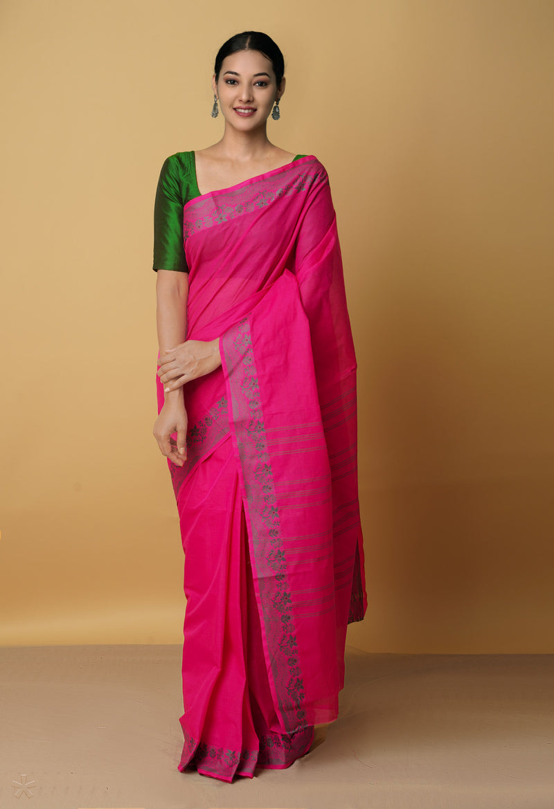 Pink Pure Pavani Venkatagiri Cotton Saree-UNM65608