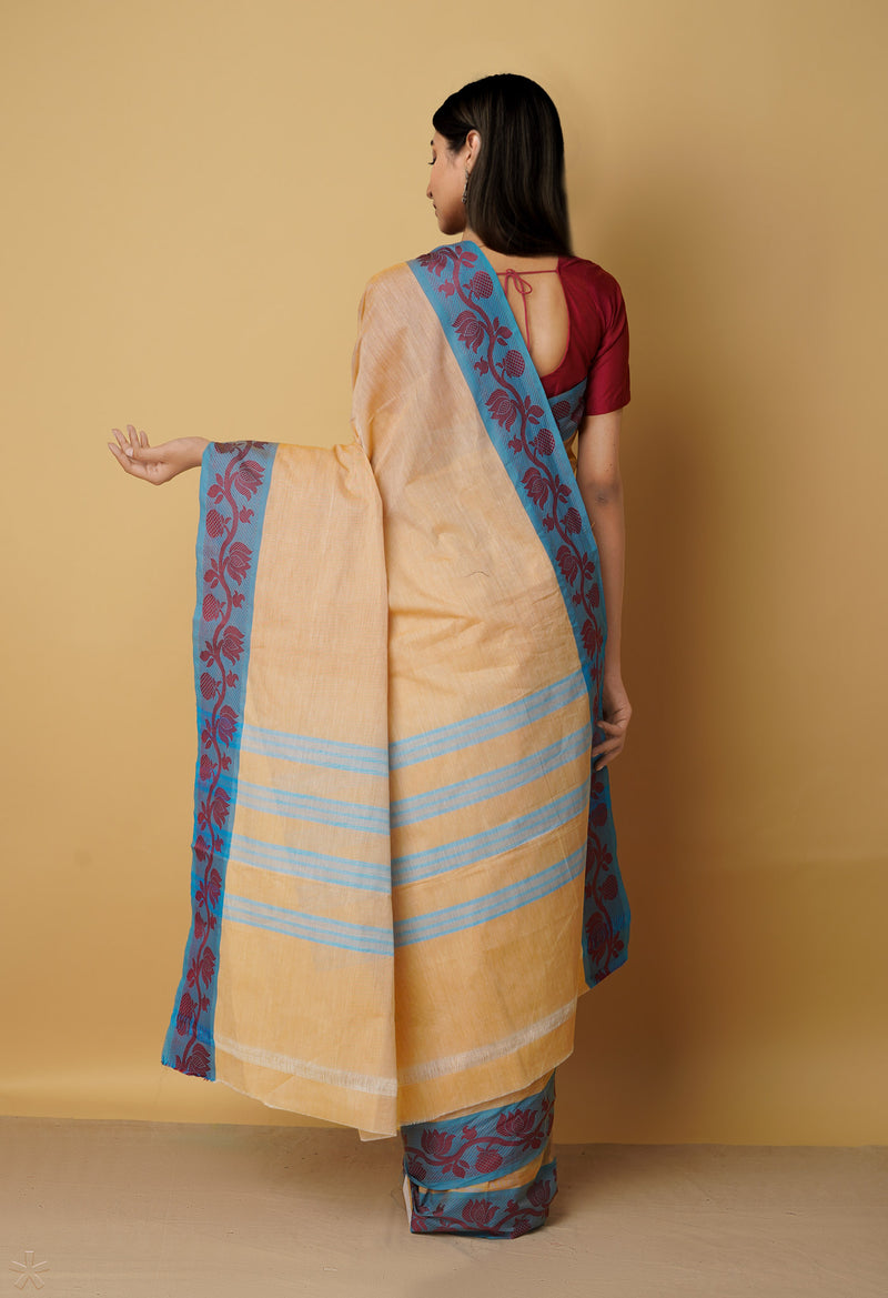 Cream Pure Pavani Venkatagiri Cotton Saree-UNM65612