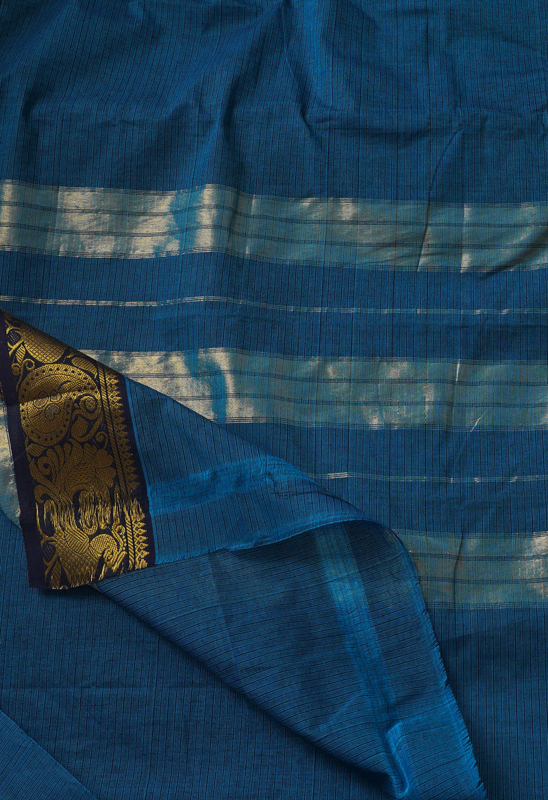 Online Shopping for Blue Pure Pavani Venkatagiri Cotton Saree with Fancy prints from Andhra Pradesh at Unnatisilks.com India