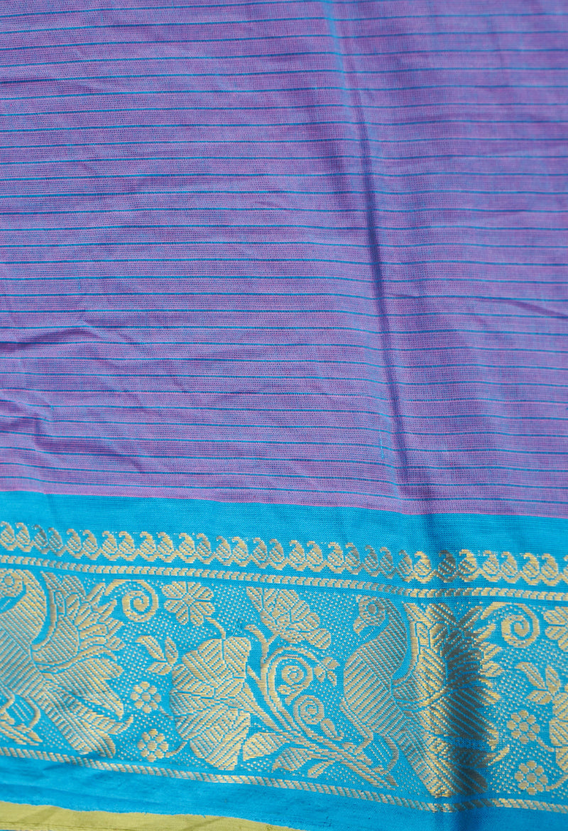 Violet Pure Pavani Venkatagiri Cotton Saree-UNM65630