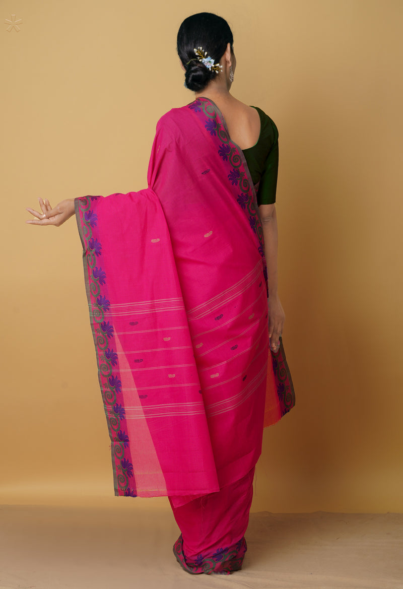 Pink Pure Pavani Venkatagiri Cotton Saree-UNM65637