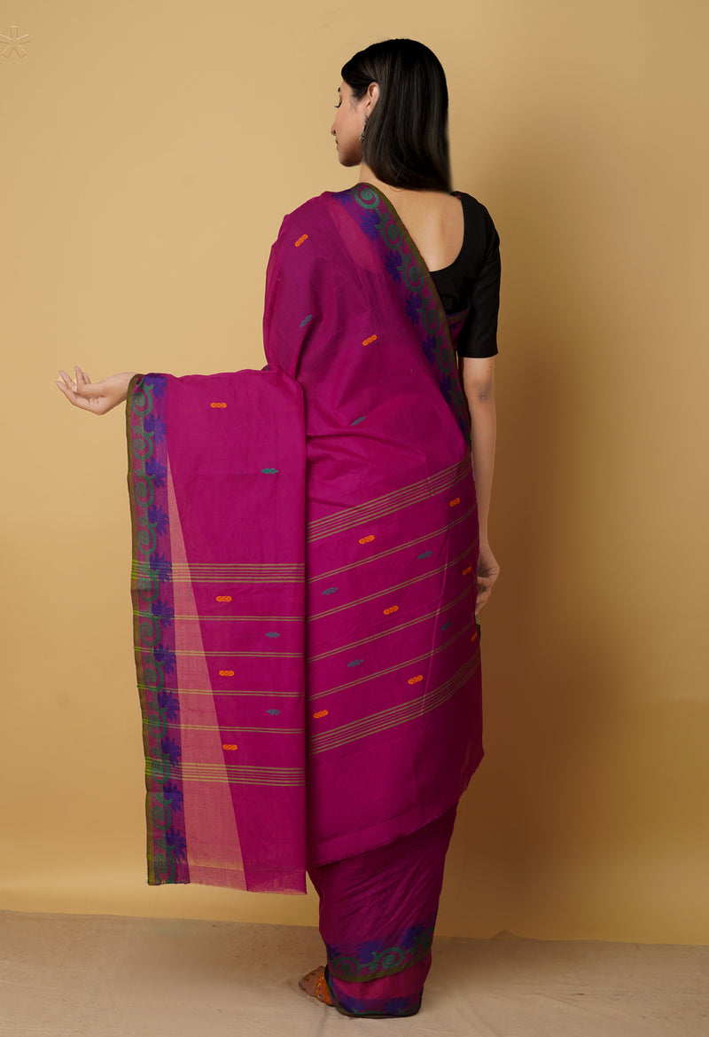Purple Pure Pavani Venkatagiri Cotton Saree-UNM65639