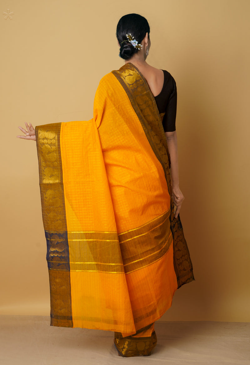 Orange Pure Pavani Venkatagiri Cotton Saree-UNM65645