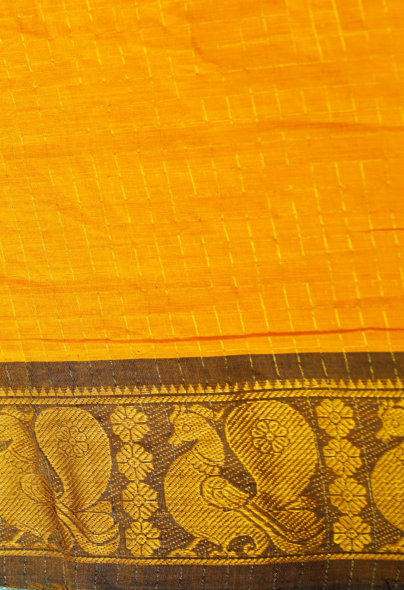 Orange Pure Pavani Venkatagiri Cotton Saree-UNM65645