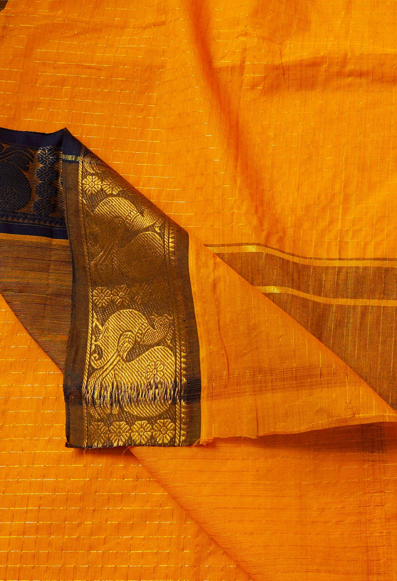 Orange Pure Pavani Venkatagiri Cotton Saree-UNM65645