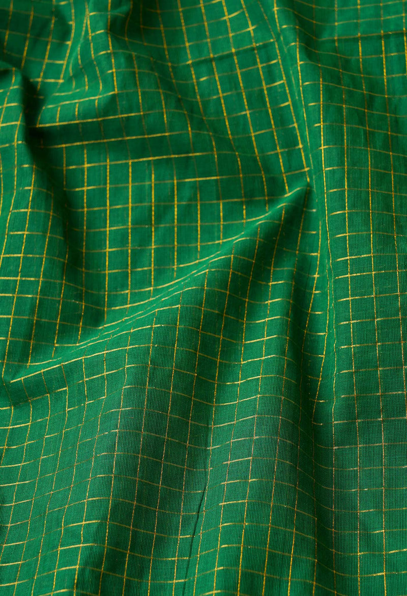 Green Pure Pavani Venkatagiri Cotton Saree-UNM65646