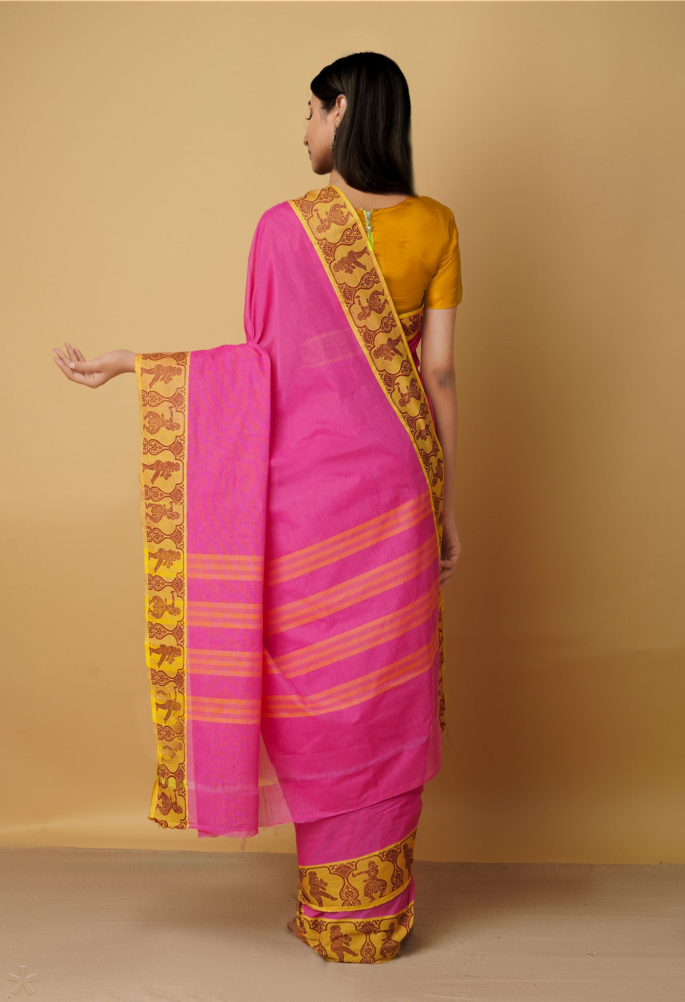 Pink Pure Pavani Venkatagiri Cotton Saree