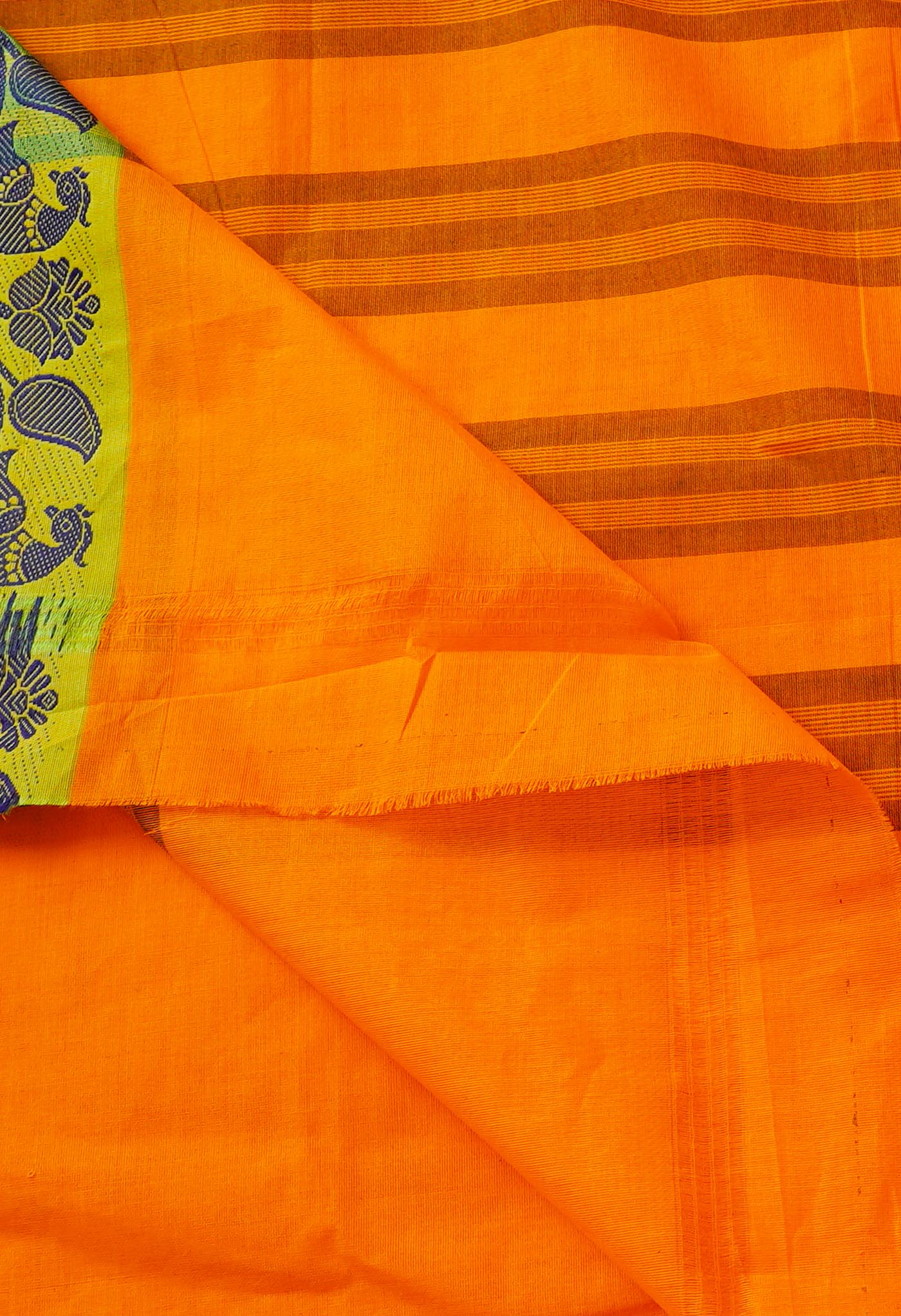 Orange Pure Pavani Venkatagiri Cotton Saree