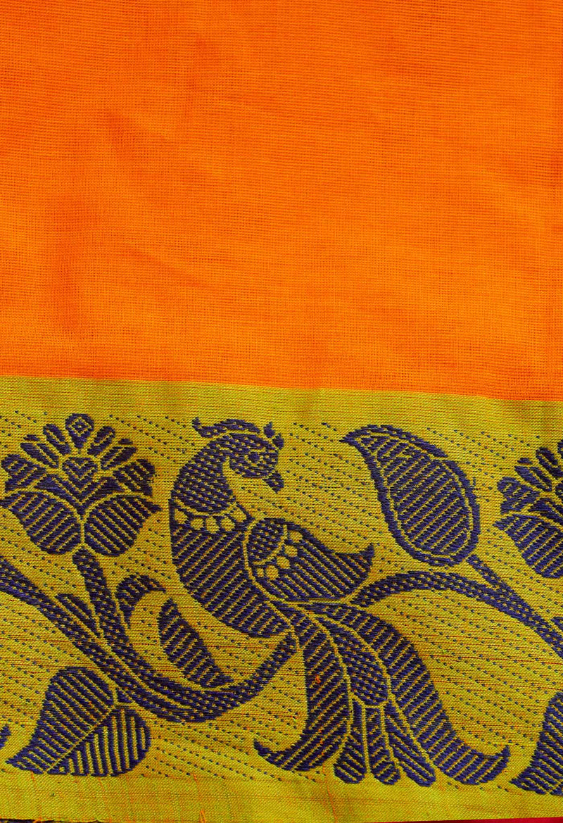 Orange Pure Pavani Venkatagiri Cotton Saree-UNM65666