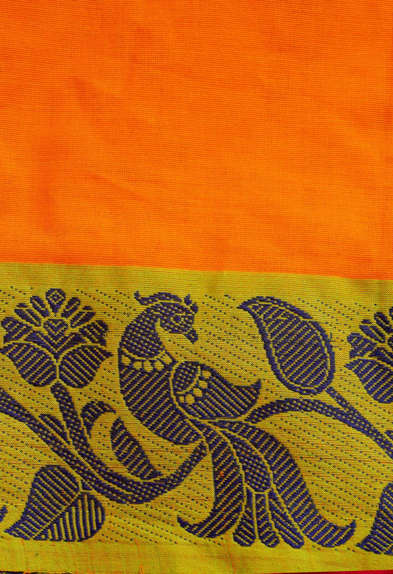 Orange Pure Pavani Venkatagiri Cotton Saree-UNM65666