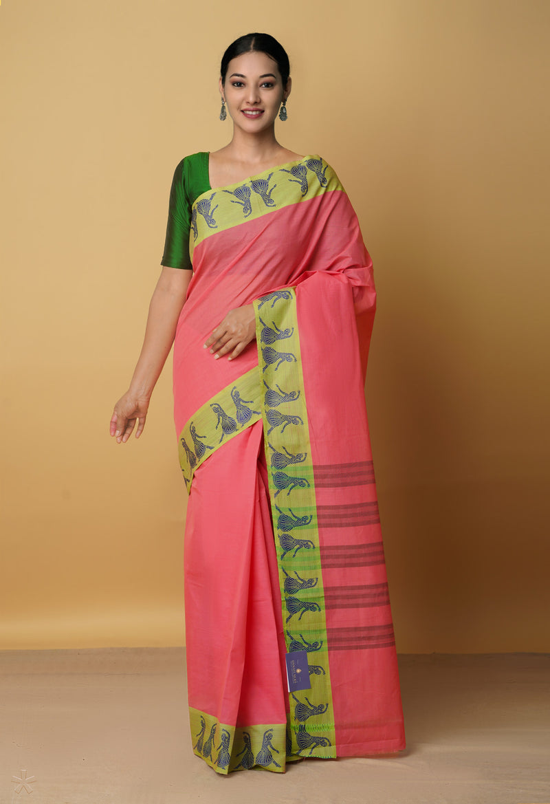 Pink Pure Pavani Venkatagiri Cotton Saree-UNM65669