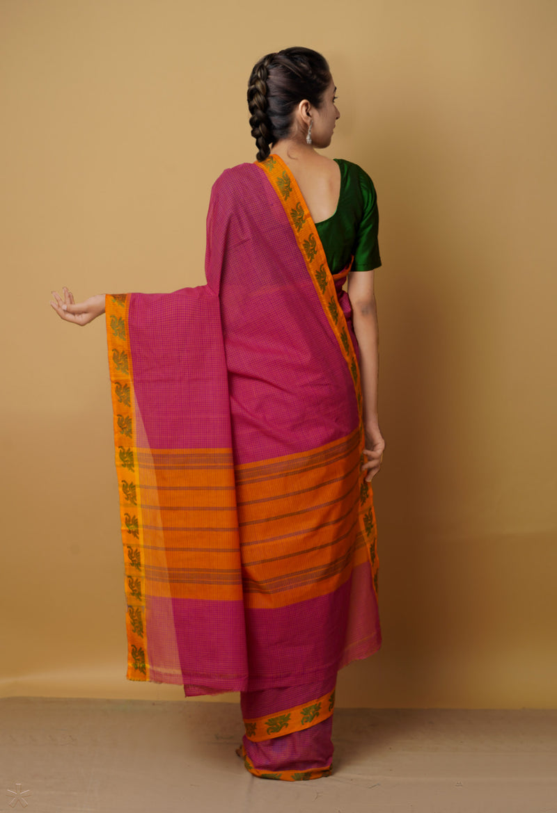 Pink Pure Pavani Venkatagiri Cotton Saree-UNM65672