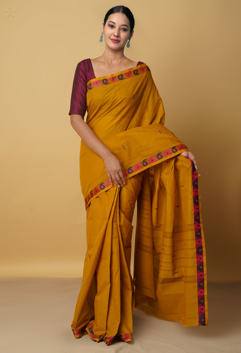Brown Pure Pavani Venkatagiri Cotton Saree-UNM65696