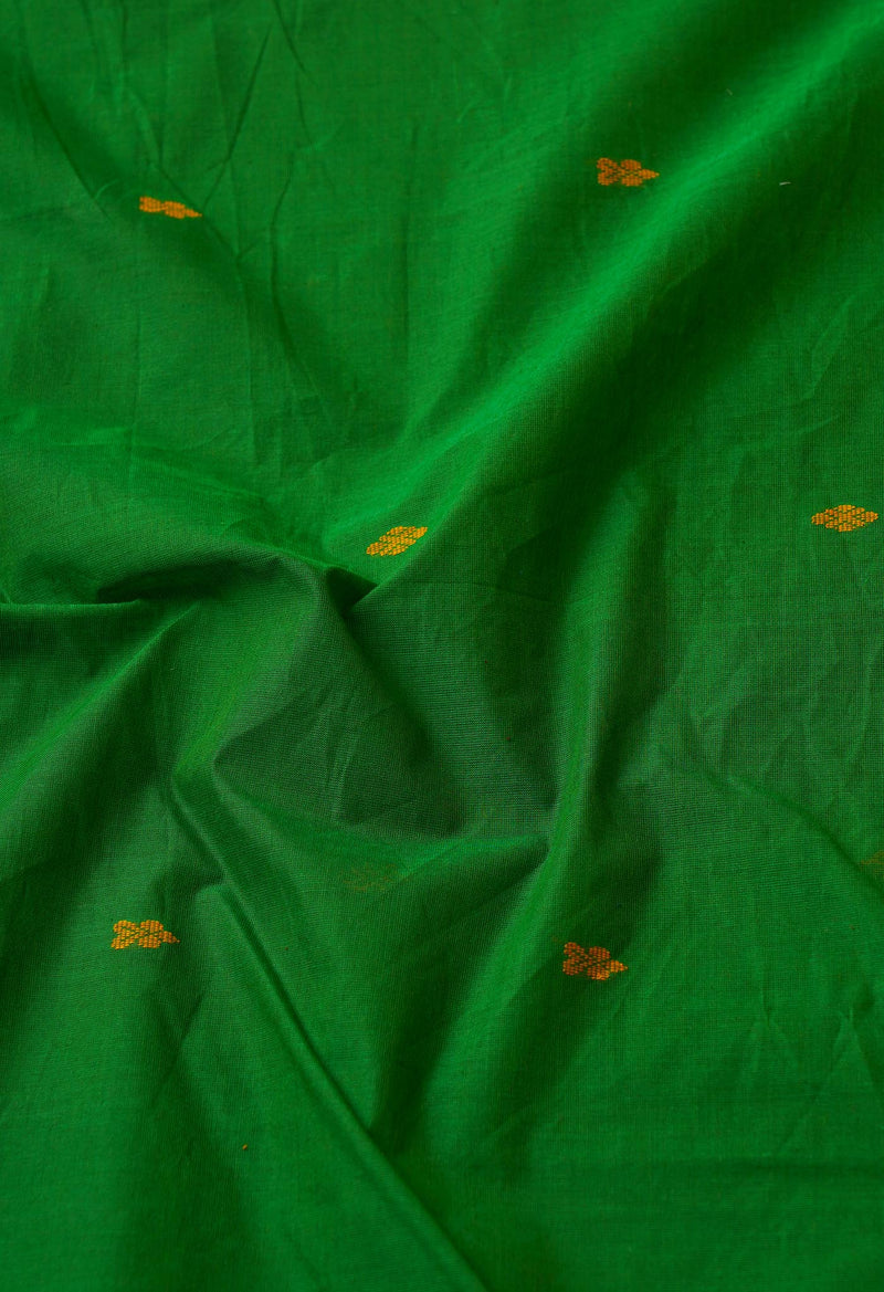 Online Shopping for Green Pure Handloom Pavani Chettinad Cotton Saree with Weaving from Tamil Nadu at Unnatisilks.com India
