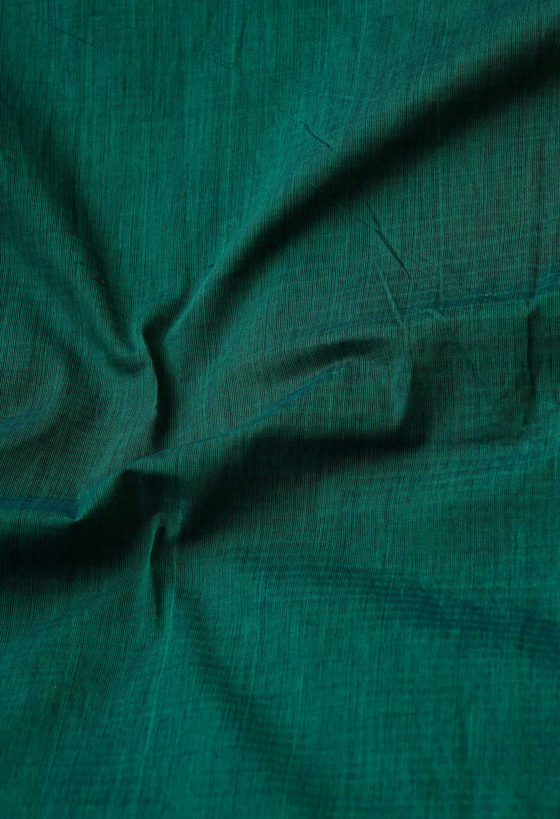 Green Pure Pavani Handcrafted Kanchi Cotton Saree-UNM66007