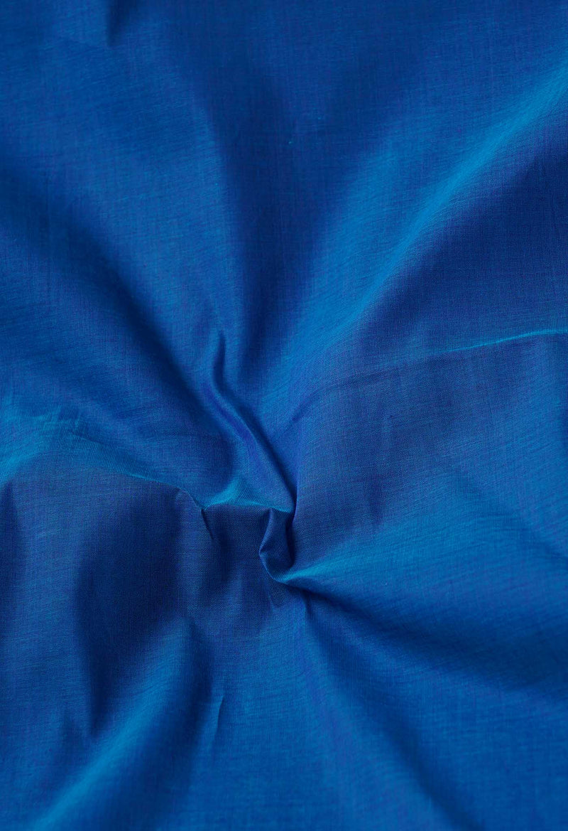 Blue Pure Pavani Handcrafted Kanchi Cotton Saree-UNM66009