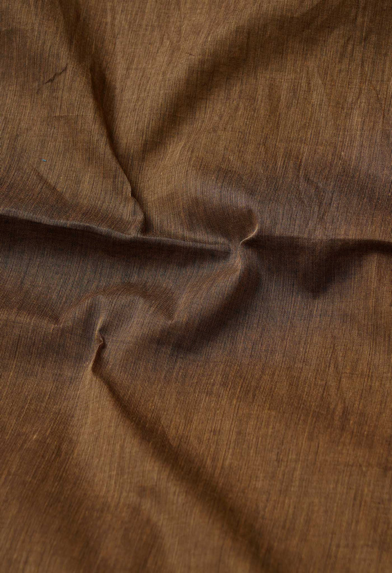 Brown Pure Pavani Handcrafted Kanchi Cotton Saree-UNM66011