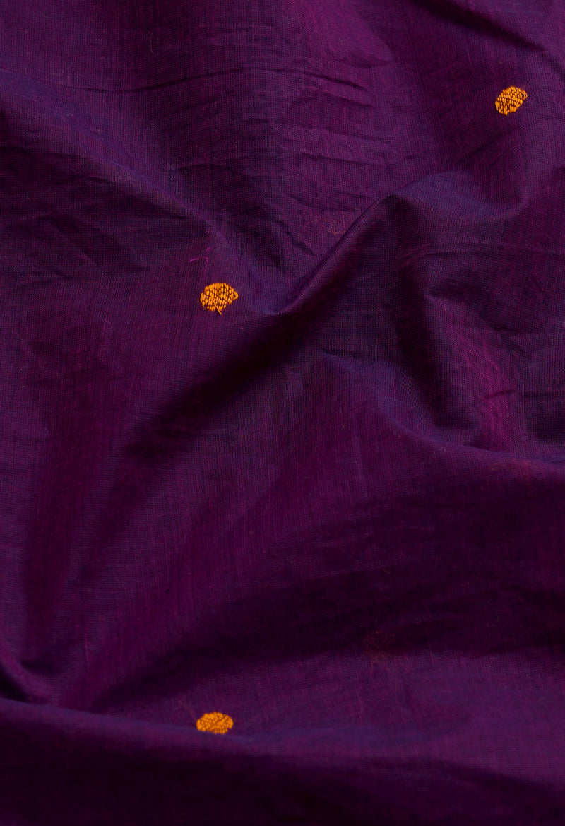 Purple Pure Pavani Handcrafted Kanchi Cotton Saree-UNM66081
