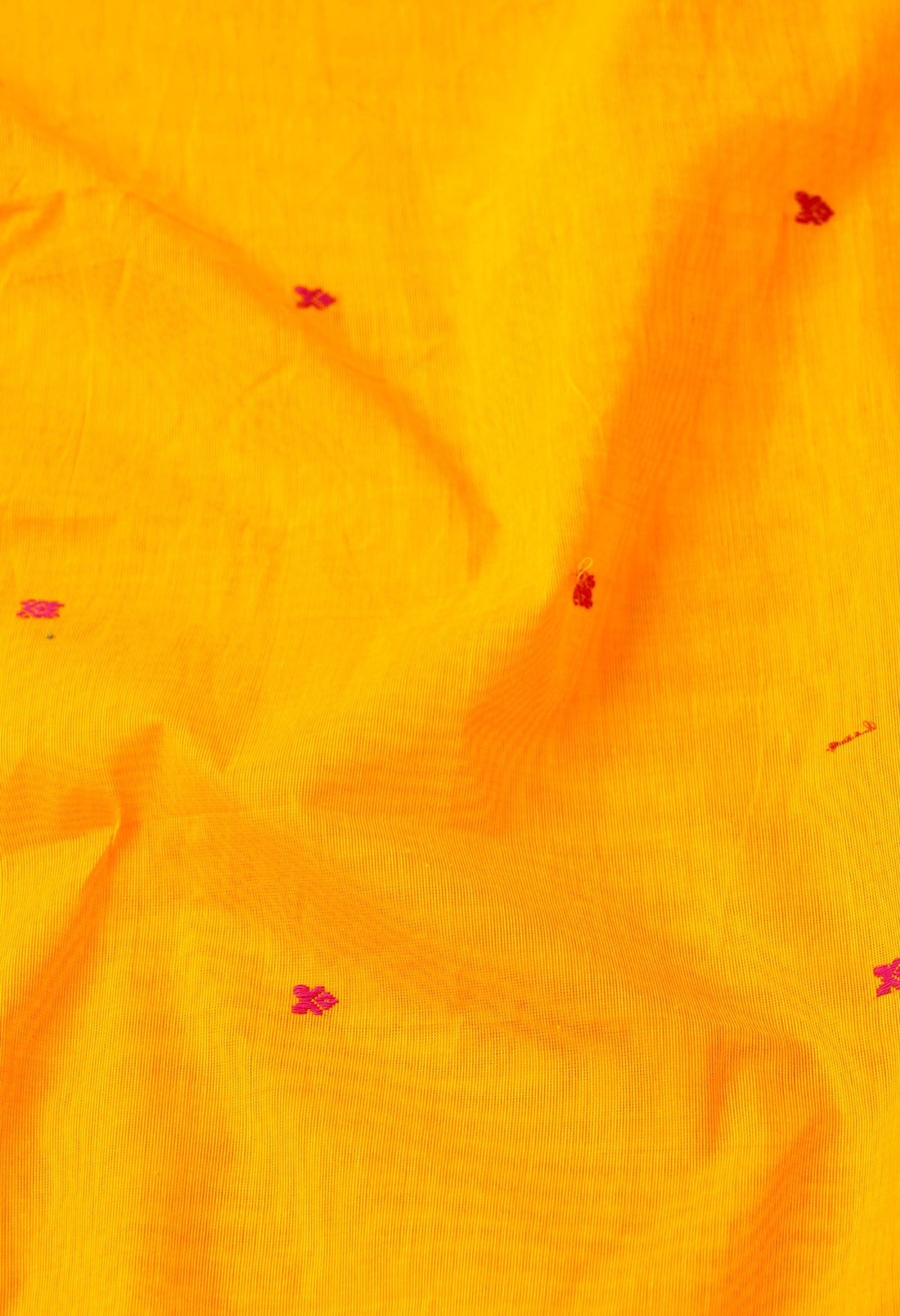 Yellow Pure Pavani Handcrafted Kanchi Cotton Saree