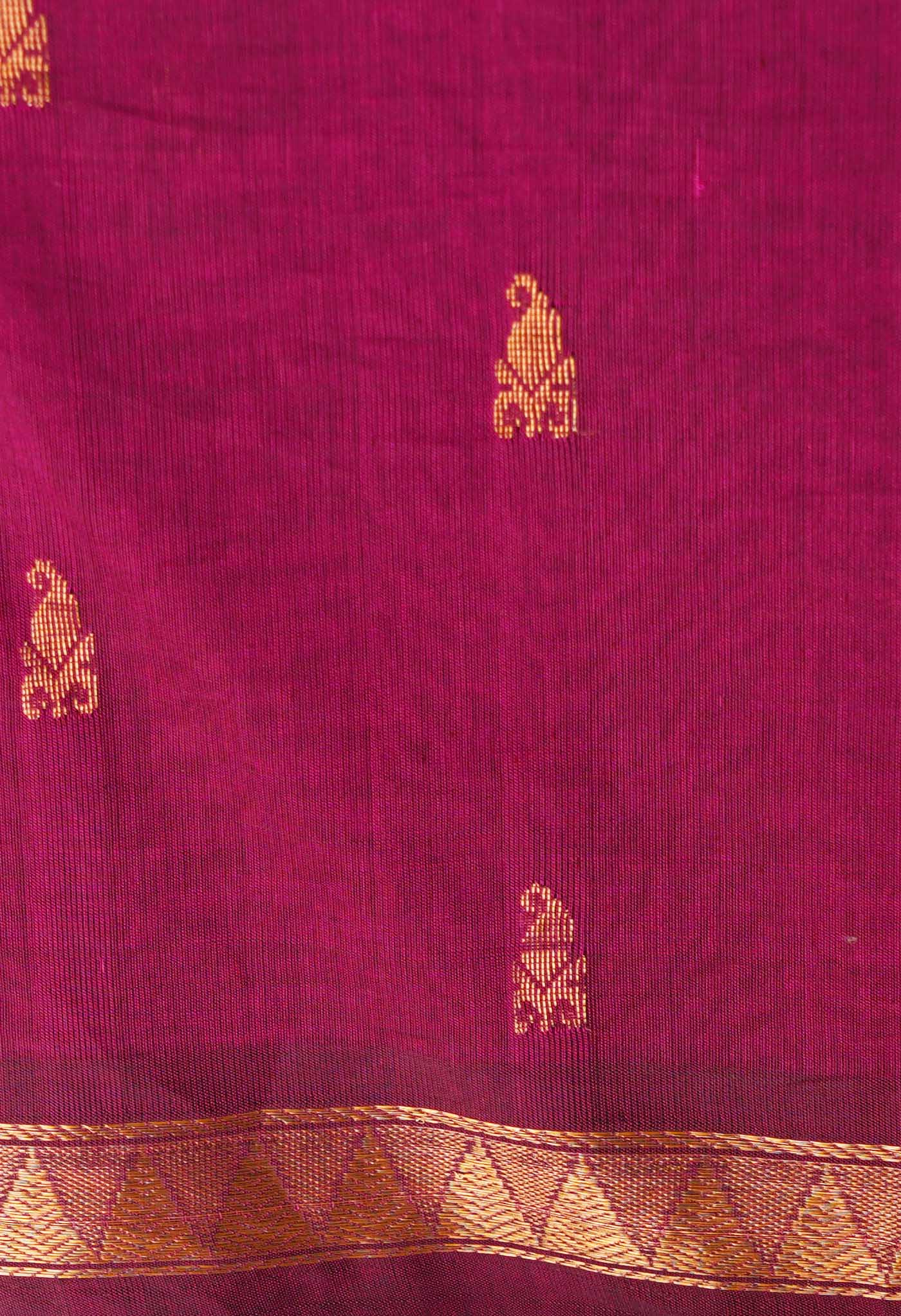 Pink Pure Handloom Pavni Venkatagiri Cotton Saree-UNM66268