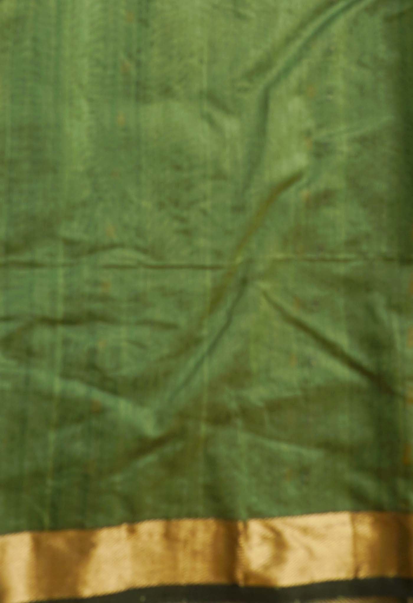Green Pure Handloom Maheshwari Sico Saree-UNM66310