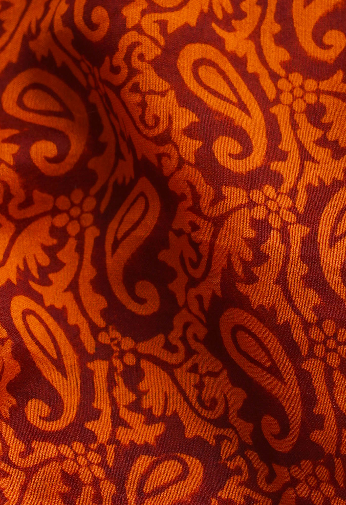 Orange Pure Chanderi Bagh Printed Cotton Saree-UNM66740