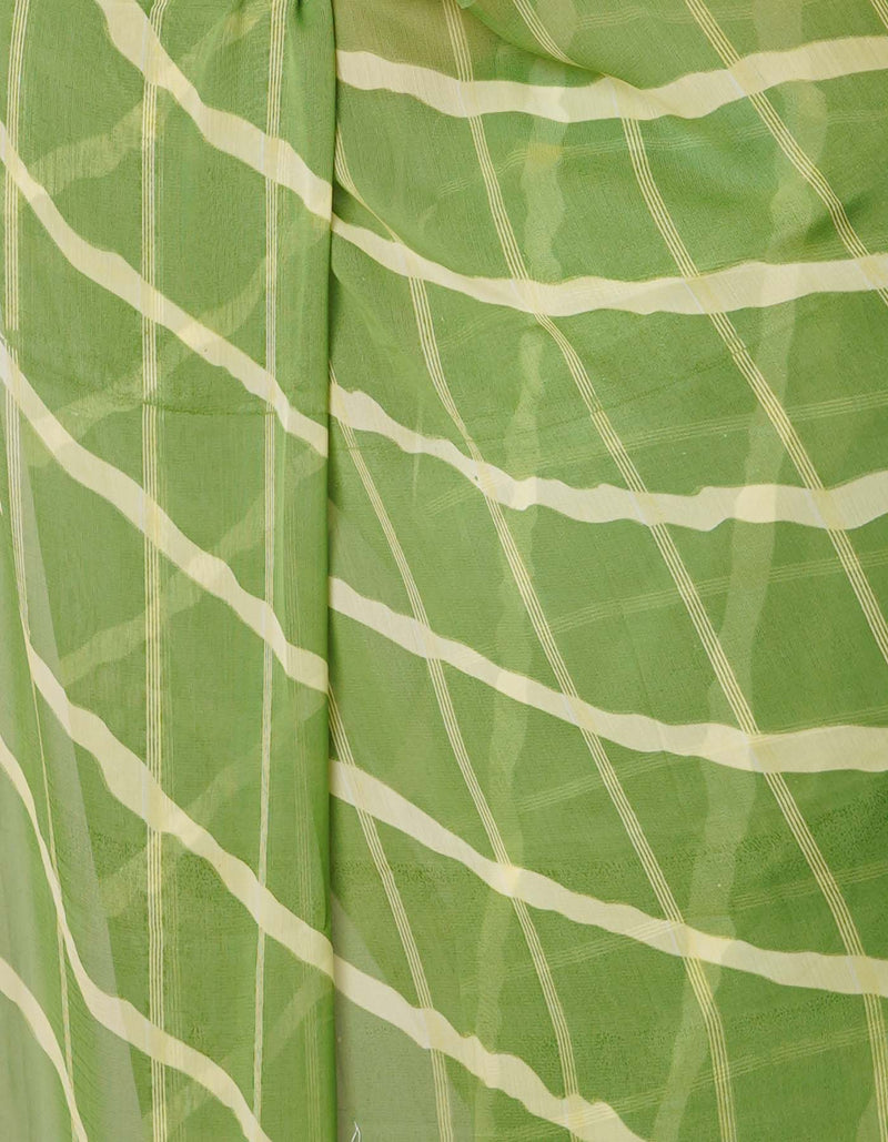 Light Green  Fancy Block Printed Georgette Saree-UNM66918