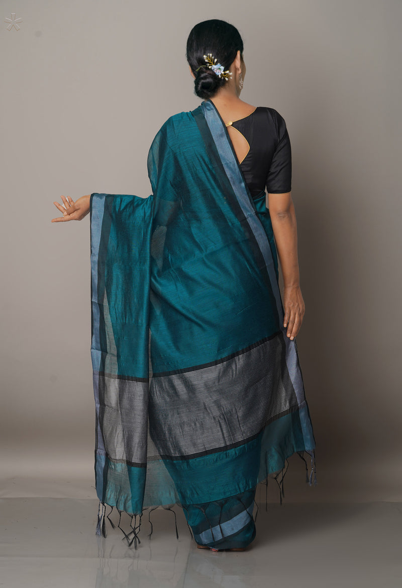 Green  Chanderi Sico Saree-UNM67066