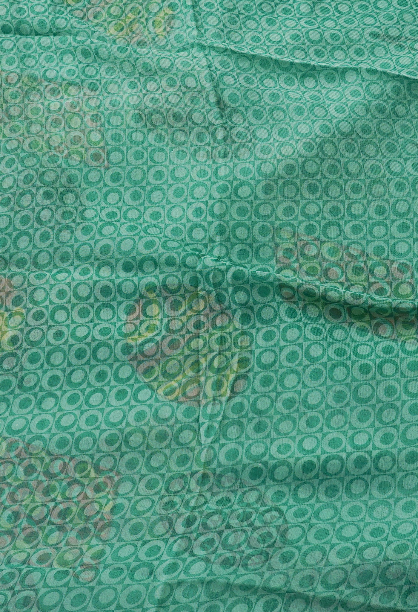 Green  Fancy Block Printed Georgette Silk Saree-UNM67453
