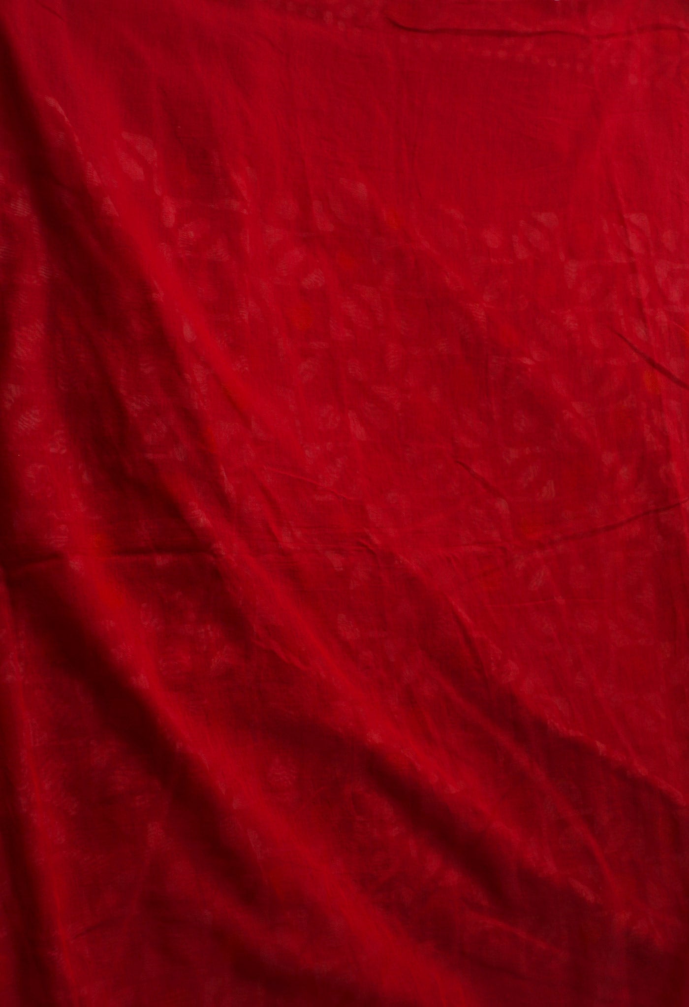 Red  Batik Chanderi  Sico Saree-UNM67507