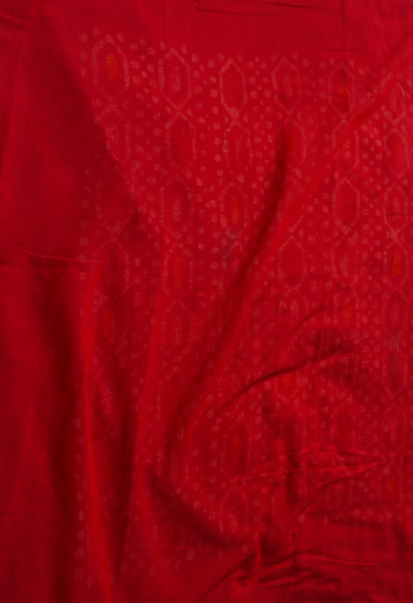 Red  Batik Chanderi  Sico Saree-UNM67511