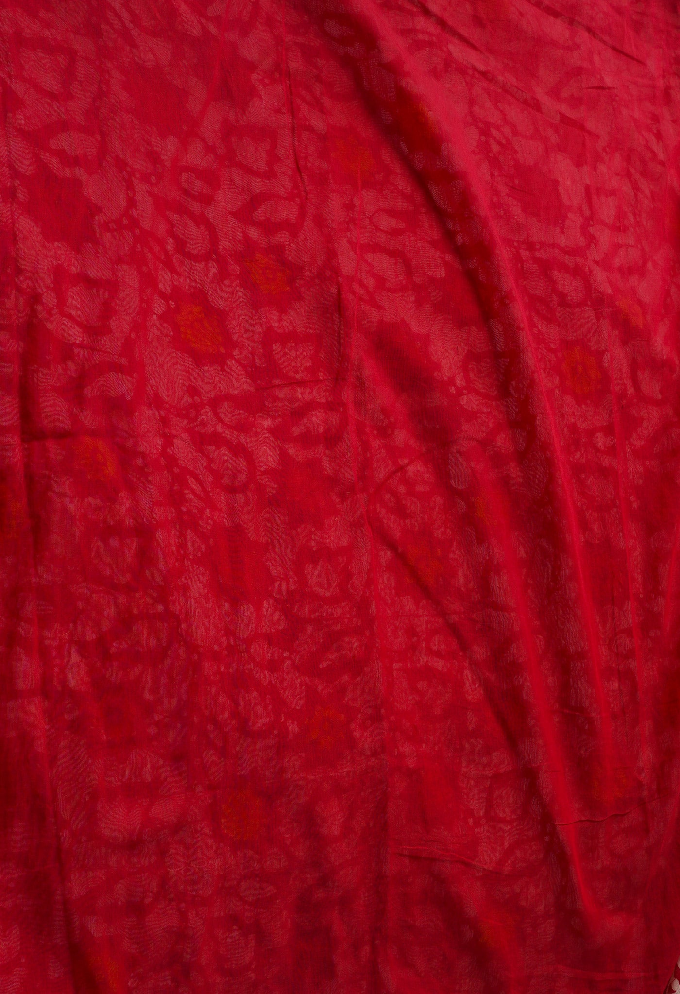 Red  Batik Chanderi  Sico Saree-UNM67513