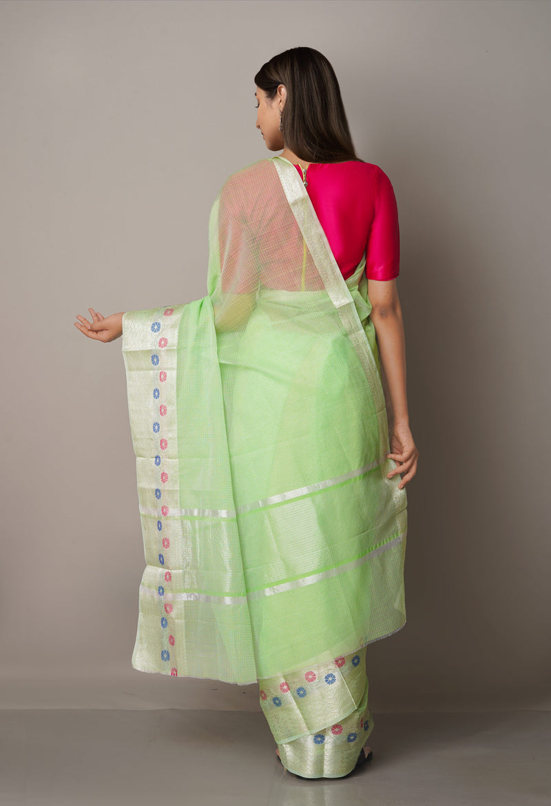 Green  Kota Banarasi  Silk Saree-UNM67588