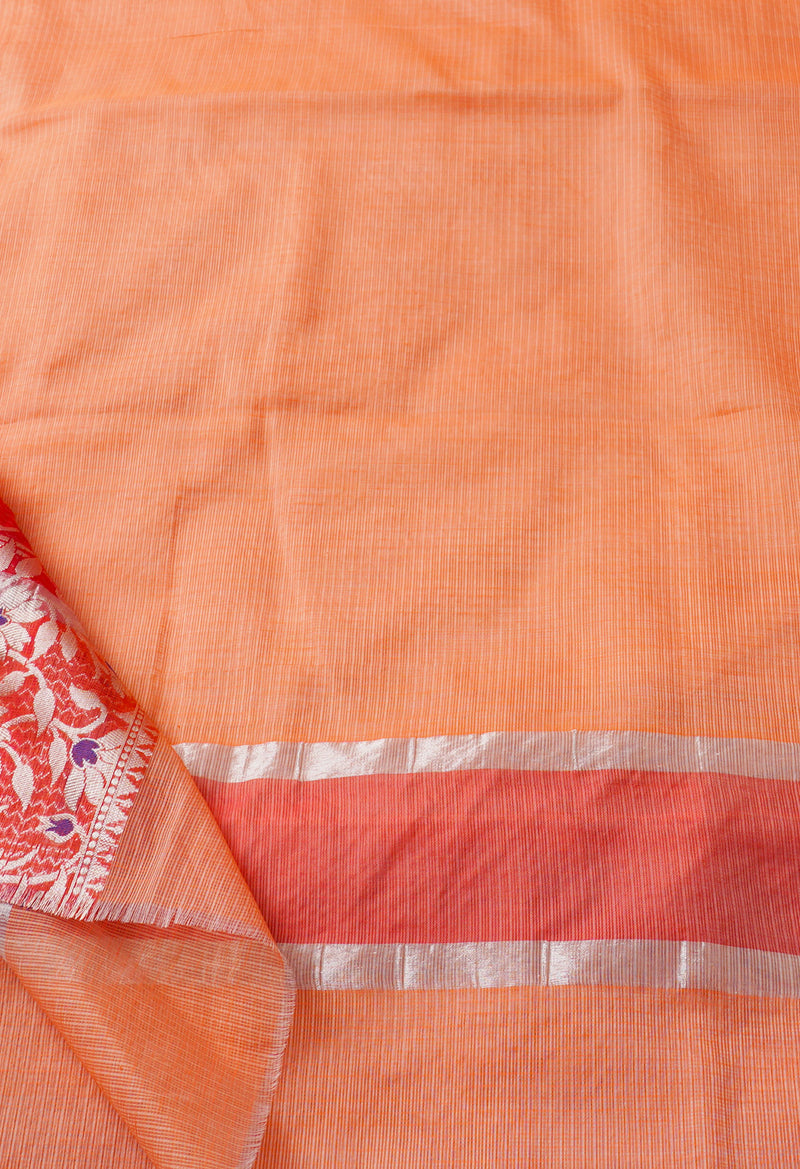 Orange  Kota Banarasi  Silk Saree-UNM67591