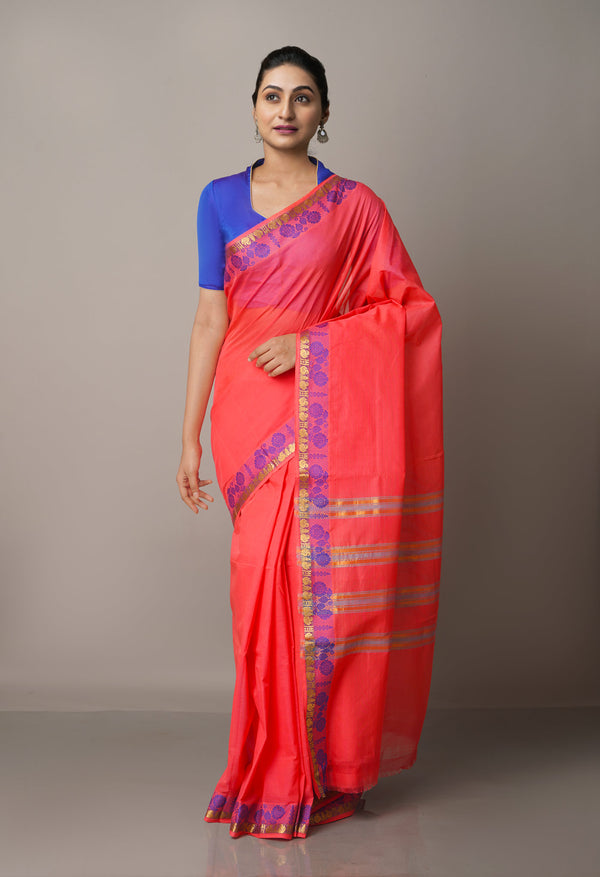 Pink Pure Pavani Venkatagiri Cotton Saree-UNM67638