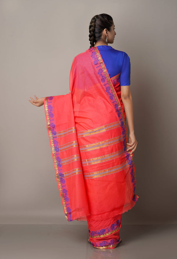 Pink Pure Pavani Venkatagiri Cotton Saree-UNM67638