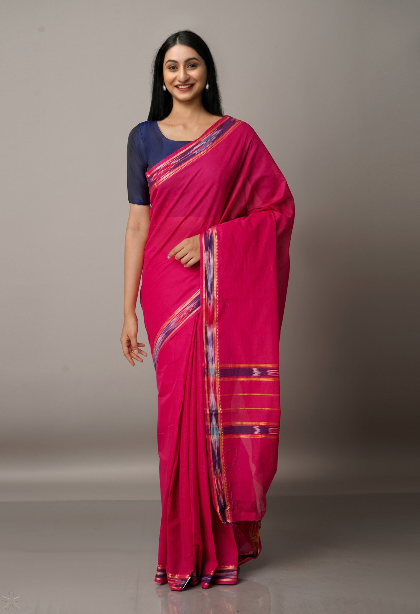 Pink Pure Pavani Venkatagiri Cotton Saree