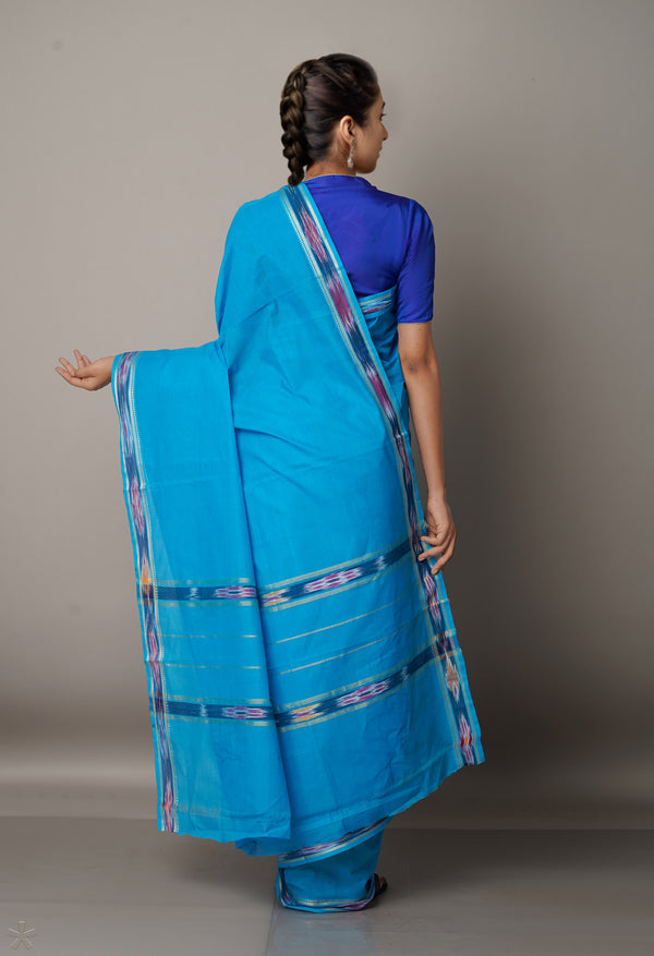 Blue Pure Pavani Venkatagiri Cotton Saree-UNM67645