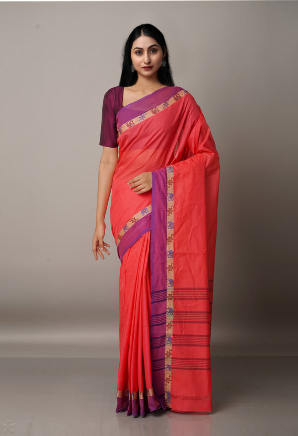 Pink Pure Pavani Venkatagiri Cotton Saree-UNM67656